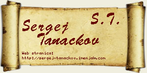 Sergej Tanackov vizit kartica